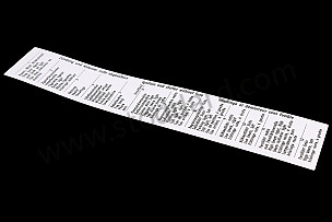 Fuse Box Cover Label. 911 1965-1968  (90161283120)