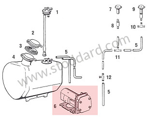 Windshield Washer Pump 911, 1965-89  (92862807401)