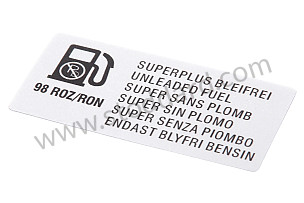 STICKER TYPE OF FUEL  (92800611720)