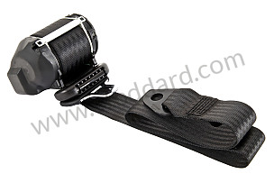 Seatbelt And Retractor For 911 Carrera 1984-1989 And 928 BLACK / BLACK / FRONT (9288030330270B)