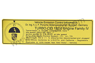 Ignition Timing And Emissions Decal Sticker 930 1975-77  (93000650300)