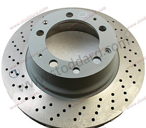 Rear Brake Disc Rotor, Left, Vented And Cross-Drilled. 911 930 Turbo REAR LEFT (93035204501)