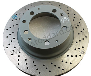 Rear Brake Disc Rotor, Right, Vented And Cross-Drilled. 911 930 Turbo REAR RIGHT (93035204601)