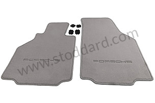 FLOOR MAT WITH PORSCHE INSIGNIA / GREY / GREY (00004480053C50)