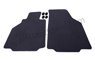 FLOOR MAT WITH PORSCHE INSIGNIA / BLUE / BLUE (00004480053G10)