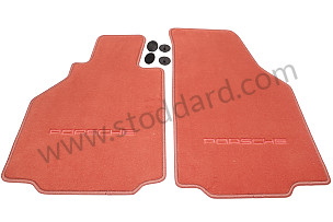 FLOOR MAT WITH PORSCHE INSIGNIA / RED / RED (00004480053M30)