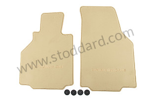 FLOOR MAT WITH PORSCHE INSIGNIA / savannah / savannah (DET) (00004480053S30)