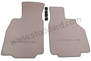 FLOOR MAT WITH PORSCHE INSIGNIA / graphite grey / graphite grey (C50) (00004480081C50)