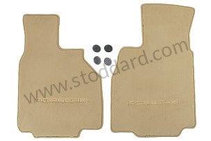 FLOOR MAT WITH PORSCHE INSIGNIA / savannah / savannah (S30) (00004480081S30)