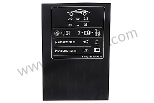 STICKER TYRE PRESSURE  (98170128636)