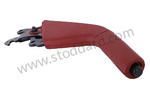 PARKING-BRAKE LEVER flamenco red / flamenco red (8SE) / LEATHER (944424051508SE)