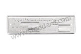 000 701 101 00 - Chassis Identification Plate For 356A 1600 0