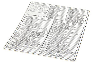 INDICATION STICKER WRITTEN IN ENGLISH (94461023104)