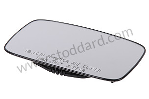 Mirror Glass For 944 CONVEX / TO BE FITTED WITH SWIVEL RING LENS / RIGHT (94473103506)