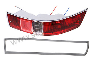 USA-Spec Rear Tail Light Assembly, Left, 911 912 1965-1968 USA VERSION / Adaptive / PLASTIC / for UNITED STATES OF AMERICA only / REAR LEFT / adaptable (SIC63140301)