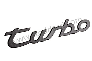 Black ' Turbo ' Script Logo For 944 Turbo BLACK / BLACK (95155909300)