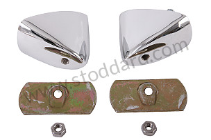 Chrome Consoles For Rear Reflector. Sold As A Pair, 356B, 356C PAIR (NLA73150700)