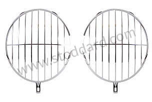 Headlight Stone Guard Grille, Speedster Style 356 And Early 911 912 1965-1967 PAIR (NLA62114)