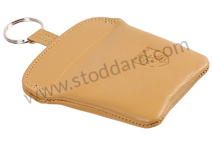 Leather Key Fob Case Pouch Cashmere Beige For 911 Pcg.044.100.04.4yu  (PCG044100014YU)