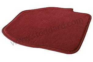 CARPET Left-hand drive / boxster red / boxster red (M30) / REAR LEFT (96455101300M30)