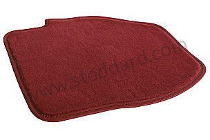 CARPET Left-hand drive / boxster red / boxster red (M30) / REAR RIGHT (96455101400M30)