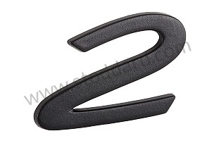 2 Emblem For 964 Carrera 2. Black  (9645592410170C)