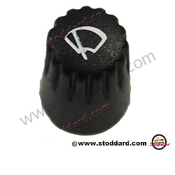 Wiper Knob 911 964 993 1974-98 964 black / black (01C) (9646180140001C)