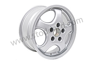 ALLOY WHEEL ET 68 MM / METALLIC SILVER GREY / METALLIC SILVER GREY / 9,5 X 17 INCHES / 9.5 X 17 INCHES / REAR (96536212805)