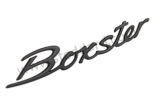 Boxster Emblem, Black, for rear trunk lid. BLACK / BLACK (9865592370070C)