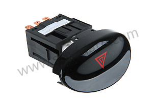 HAZARD WARNING LIGHT SW. gloss black / gloss black (A02) (98661312001A02)