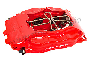 Brake Caliper, Right Rear. big Red 993tt 1996-1997. REAR RIGHT (99335242610)