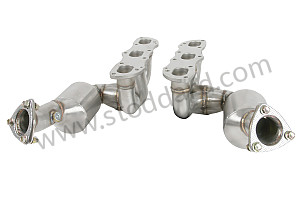 PAIR OF STAINLESS STEEL SPORTS SPAGHETTIS WITH CATALYTIC CONVERTER   (99A000540661)