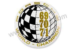 Window Decal 69 70 71 World Champion  (91170110322)