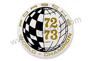 Window Decal 72 73 World Champion.  (91170110324)