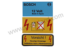 Bosch coil 12V decal set  (SIC602502DECAL)