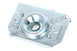 Rear Engine Lid Lower Latch, 911 912 1965-1989. SILVER / SILVER (90151205201)