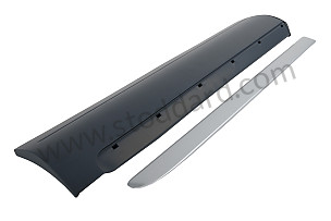 DOOR BASECOAT MOLDING undercoat / undercoat (G2X) / LEFT / OPTION: WITHOUT CHROME PACKAGE (Option code: IQJ0), OPTION: WITHOUT ANTI RAM PROTECTION MEASURES (Option code: IVR0) (95555968103G2X)