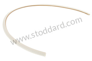 Ivory Rubber Edge Protection Pinchweld Trim, For 911 912 Coupe 1965-1977 WHITE / WHITE (PCG91104100)