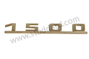 1500 Emblem, Gold, For 356 Pre-A And 356A  (NLA58301)