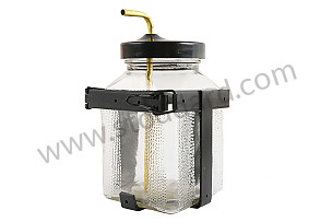 Glass Windshield Washer Bottle For 356 Pre-A. Includes Brass Feed Pipe And Bakelite Lid  (NLA628500)