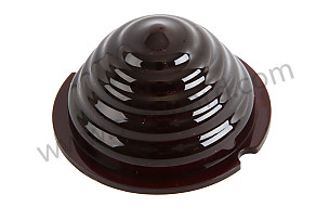Shallow Red Beehive Tail Light Lens For 356A RED / RED / 40 HIGH MM (NLA63100801)