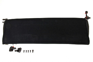 WIND DEFLECTOR BLACK / BLACK / OPTION: AUTOMATICAL SAFETY BELT, 3 POINT, REAR (Option code: M335) (99356197903DEZ)