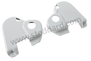 Seat Recliner Cover Set, Gray For Passenger Seat 356C  911 912 1965-1967 PAIR / GREY / GREY / PASSENGER (64452191500SET)
