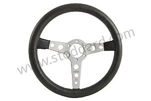 STEERING WHEEL MOMO PROTOTIPO HERITAGE 3 SPOKES, ALUMINIUM AND BLACK LEATHER ALUMINIUM AND BLACK / ALUMINIUM AND BLACK (ALU NOIR) / 350 MM (99A000555976)