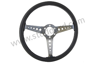 STEERING WHEEL CALIFORNIA ALUMINIUM AND BLACK / ALUMINIUM AND BLACK (ALU NOIR) / 360 MM (99A000555977)