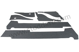 Interior Sound Insulation Kit For Gunwales And Inner Rear Fender. 911 912 1969-1973  (SIC55650023)