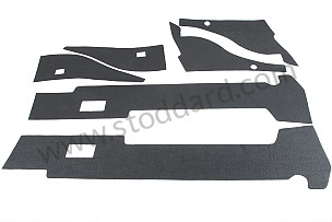 Interior Sound Insulation Kit For Gunwales And Inner Rear Fender. 911 912 1965-1968  (SIC55650022)