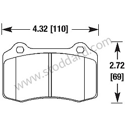 HAWK PERFORMANCE BLUE BRAKE PADS  (99A000575441)