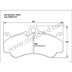 PAGID HIGH FRICTION BRAKE PADS  (99A000575453)