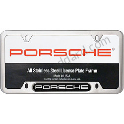 PORSCHE&reg; LICENSE PLATE FRAME, PORSCHE&reg; LOGO  (99A000575605)